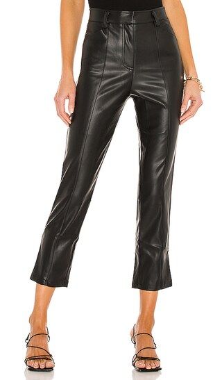 Jen Vegan Leather Trouser in Black | Revolve Clothing (Global)