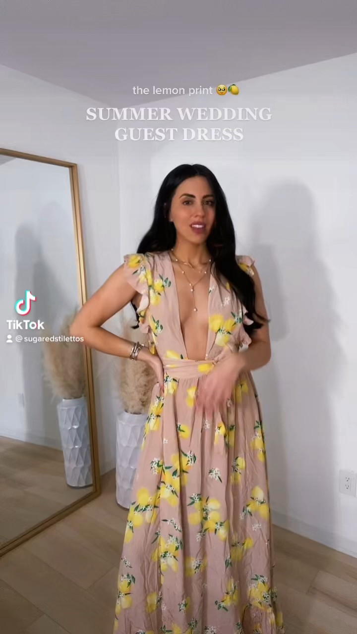 Summer wedding guest dress- the lemon print on this dress is 🫶🏼🍋… also perfect for a trip to Italy! #summerwedding #weddingguestoutfit #italydresses #italyoutfits

#LTKstyletip #LTKwedding #LTKtravel