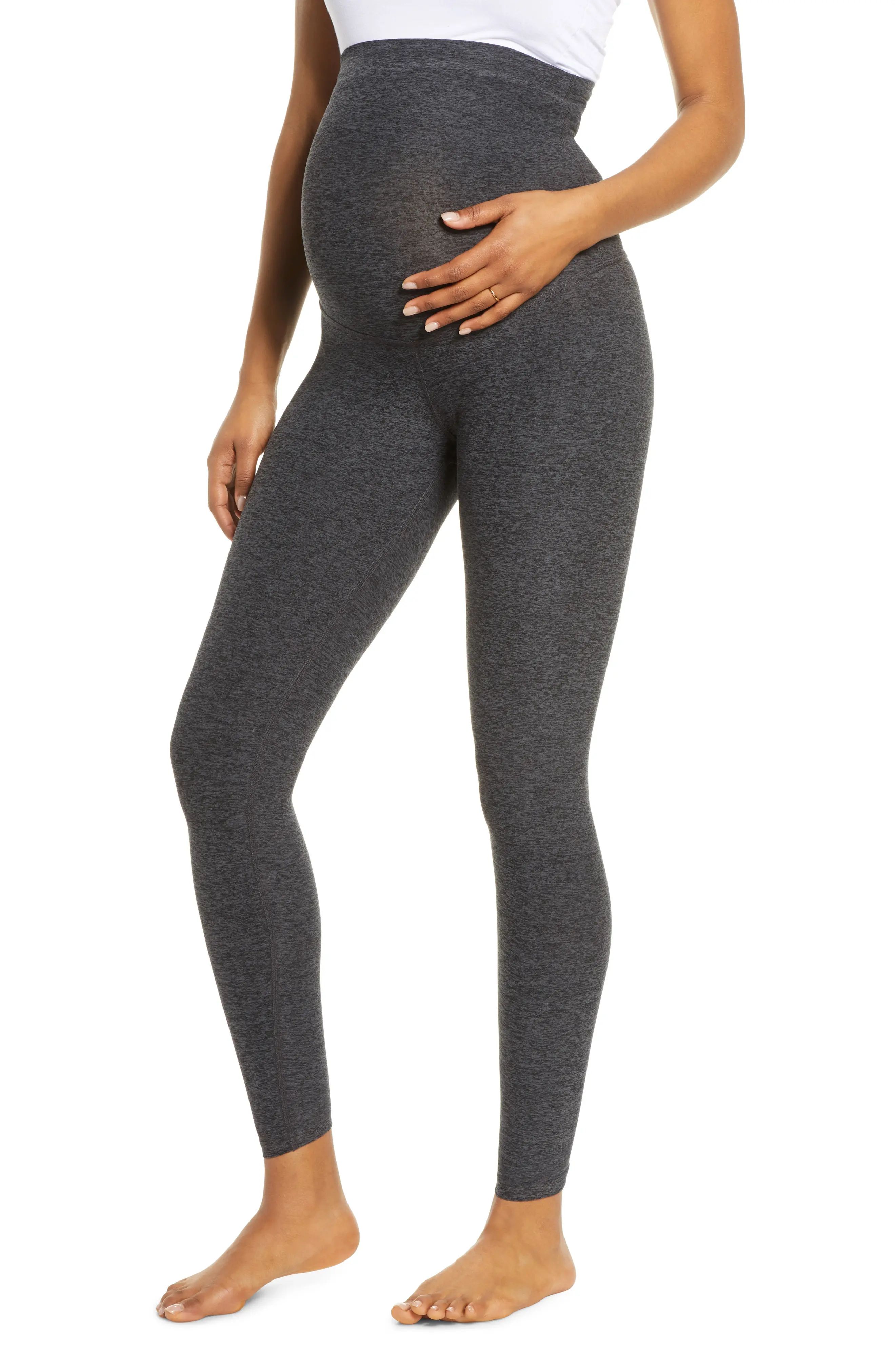 Women's Beyond Yoga Empire Waist Maternity Leggings | Nordstrom