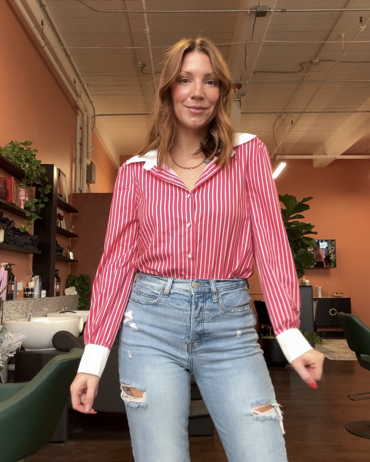 I love a $10 shirt 

#LTKBeauty #LTKStyleTip #LTKWorkwear