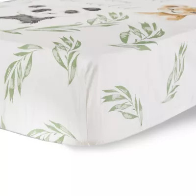 Levtex Baby Mozambique Photo Op Fitted Crib Sheet in White | buybuy BABY | buybuy BABY