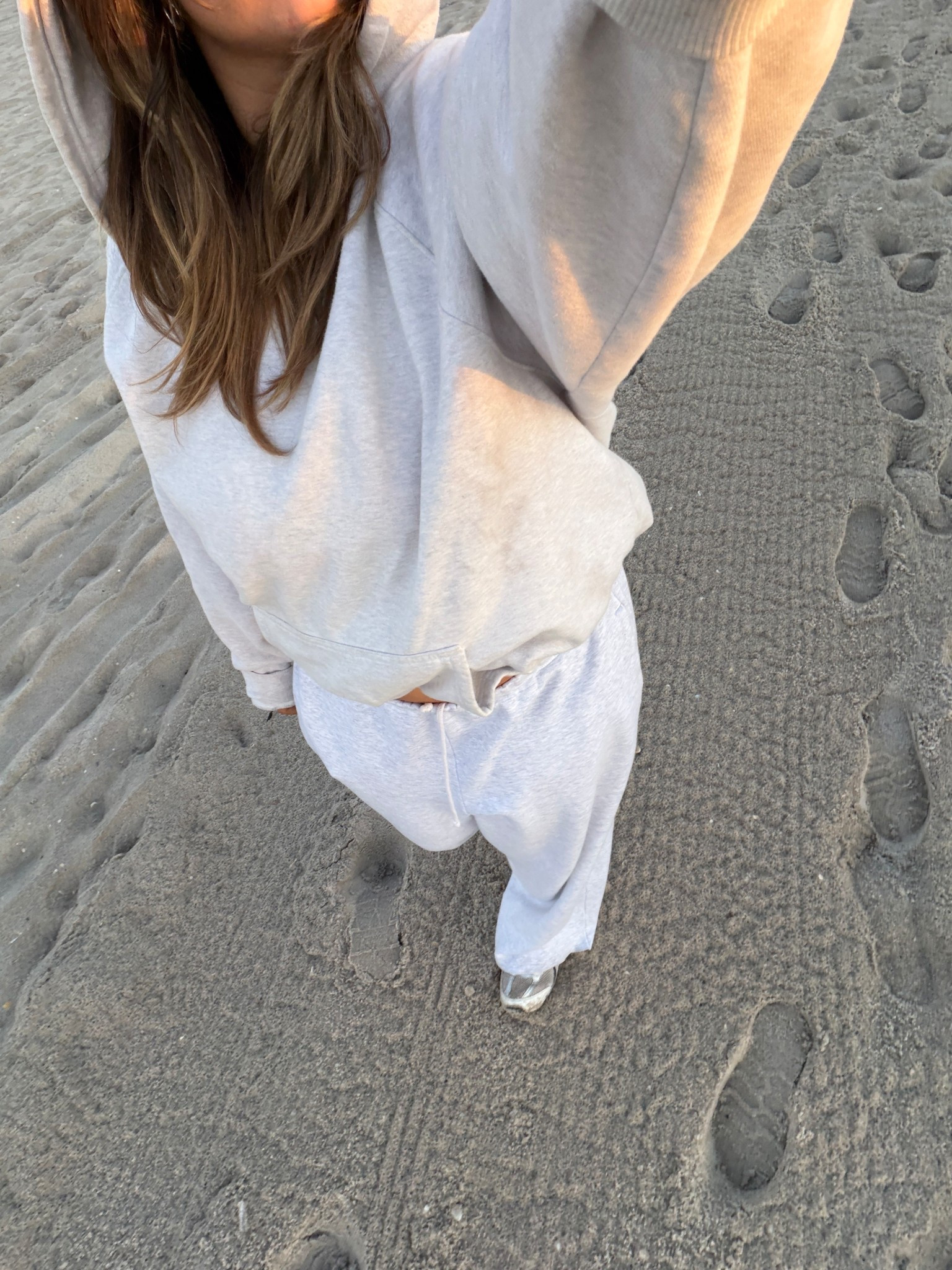 sunset ootd 
hoodie large
sweatpants large
new balance tts 