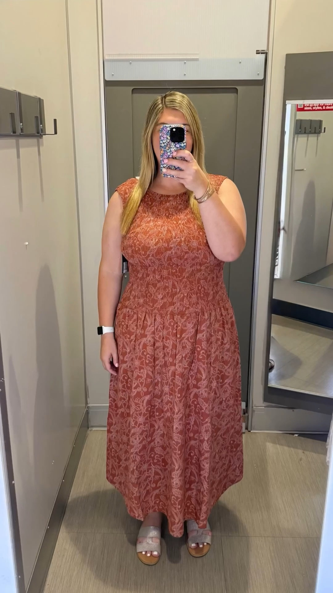 #ad The rust floral smocked midi dress is a winter favorite - the smocked bodice is super flattering, and the warm florals make it perfect for the season. Style it with a cardigan and boots for winter gatherings, family photos, or holiday events.

rust floral midi dress, smocked dress, winter outfit ideas, holiday style, A-line winter dress

#LTKHoliday #LTKMidsize #LTKPlusSize