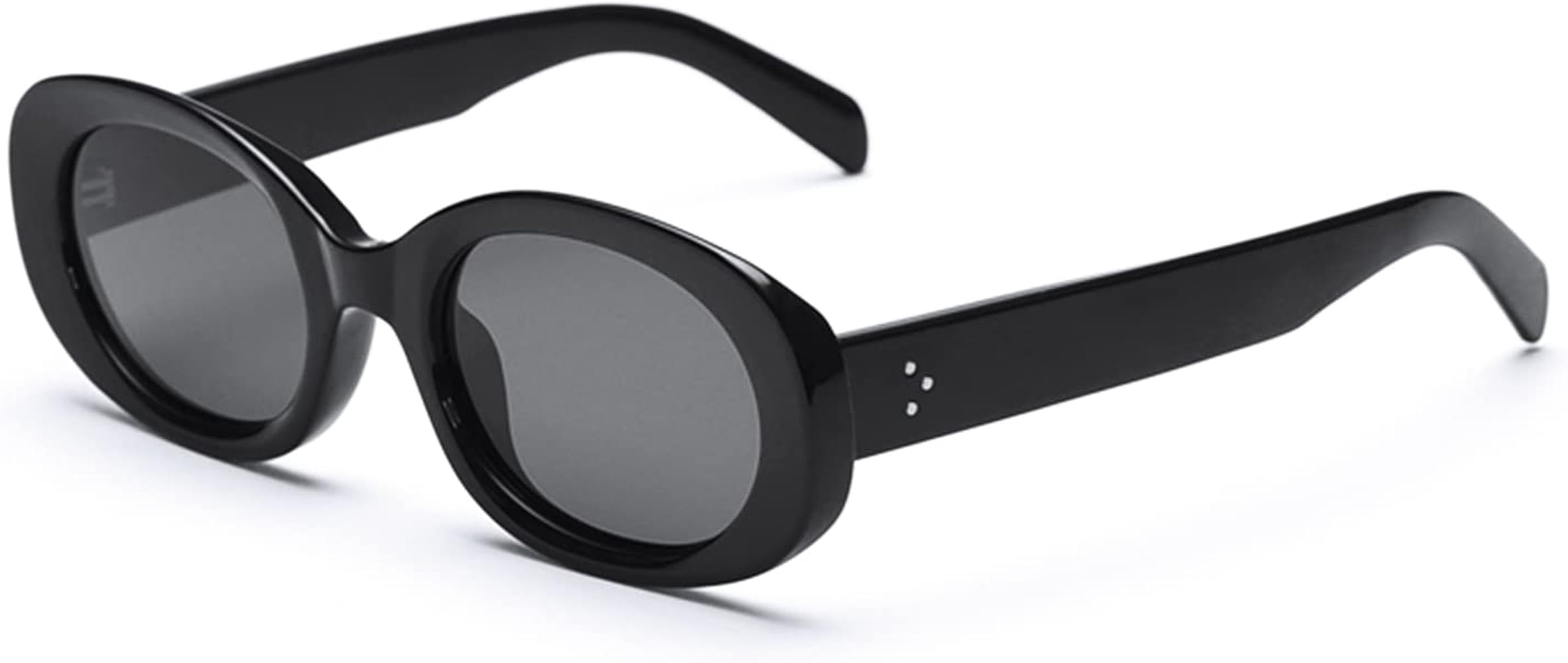 Polarized Retro Oval Sunglasses for Women 90s Sun Glasses Trendy Vintage Shades UV400 Protection | Amazon (US)