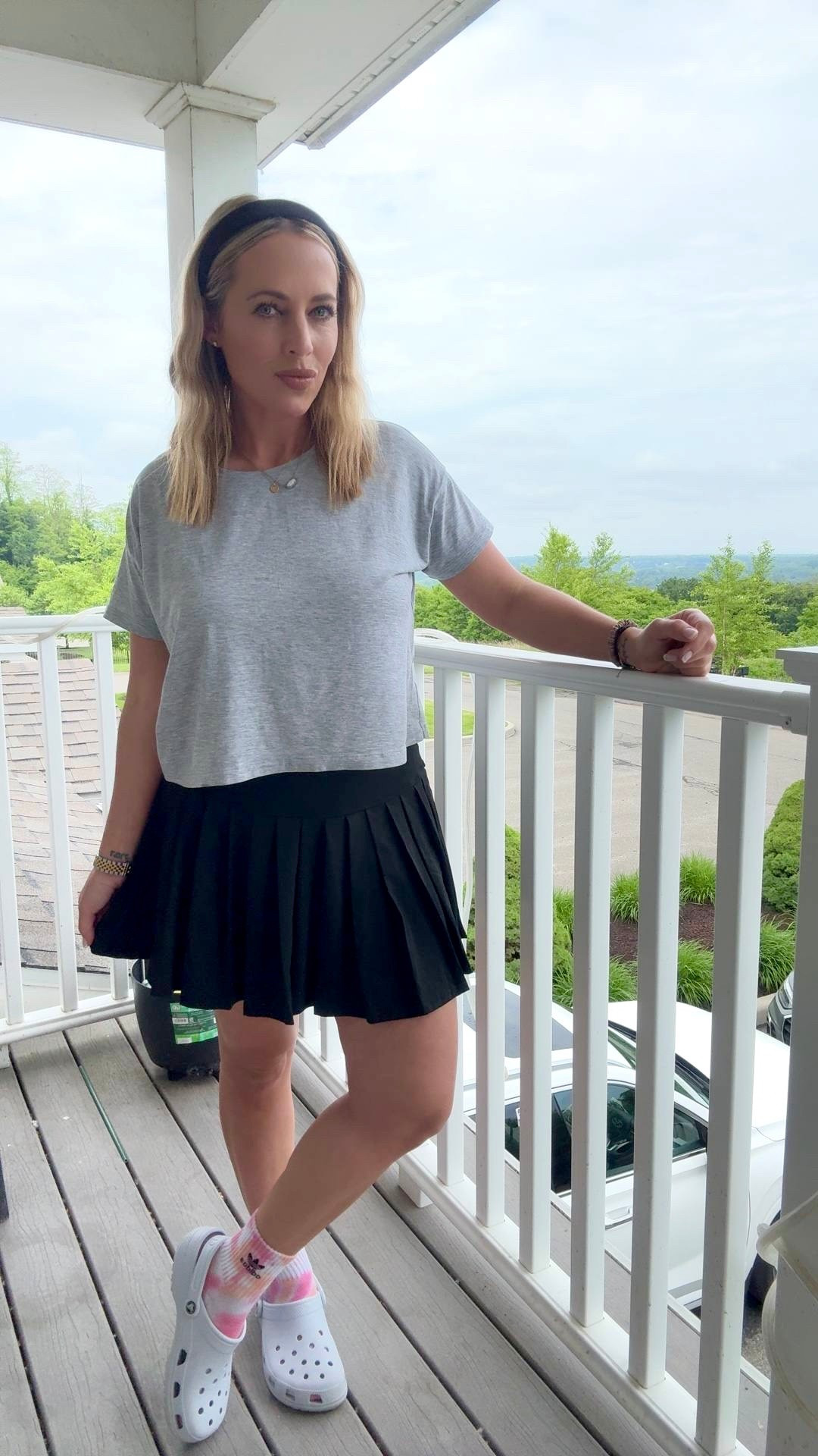 Summer outfit. activewear. Crocs skirt. 



#LTKFindsUnder50 #LTKActive #LTKMidsize