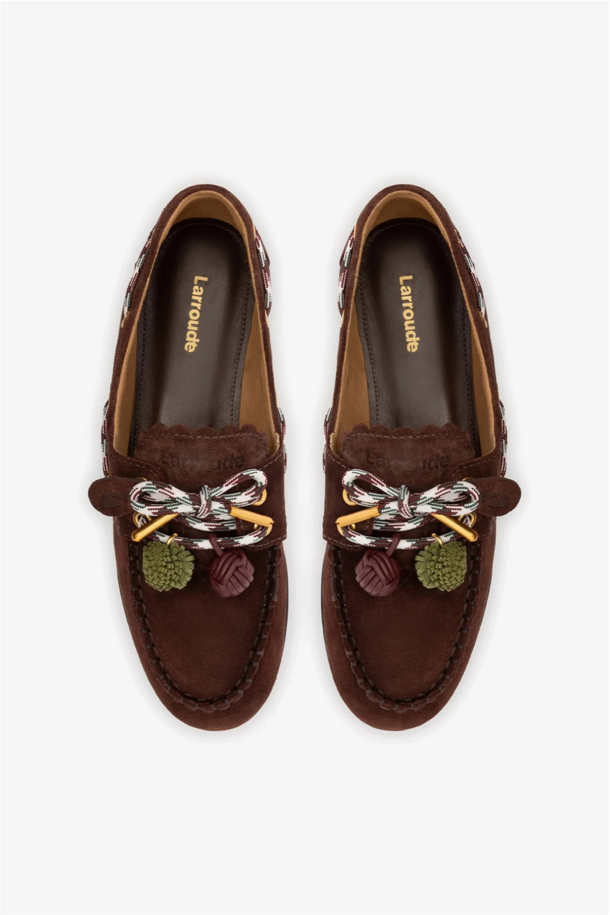Cyprus Boat Shoe In Brown Suede | Larroude