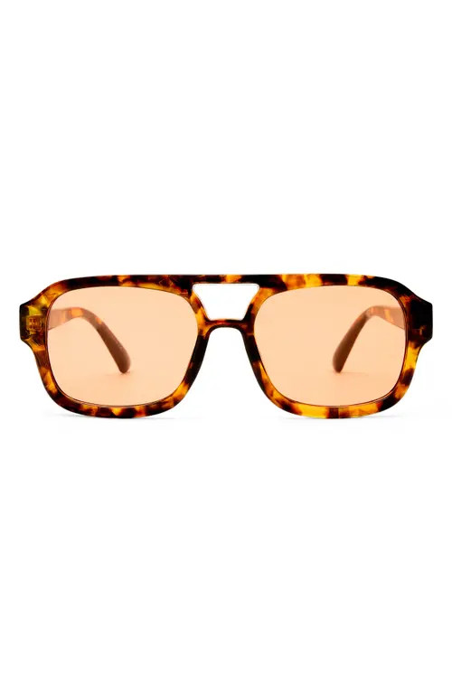 AIRE Aquarius 55mm Gradient Aviator Sunglasses in Rich Amber Tort /Cinnamon at Nordstrom | Nordstrom