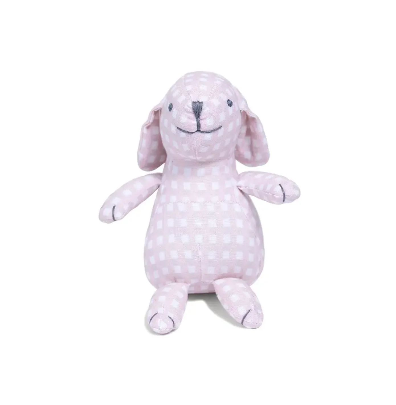 louelle dusty pink gingham bunny | minnow