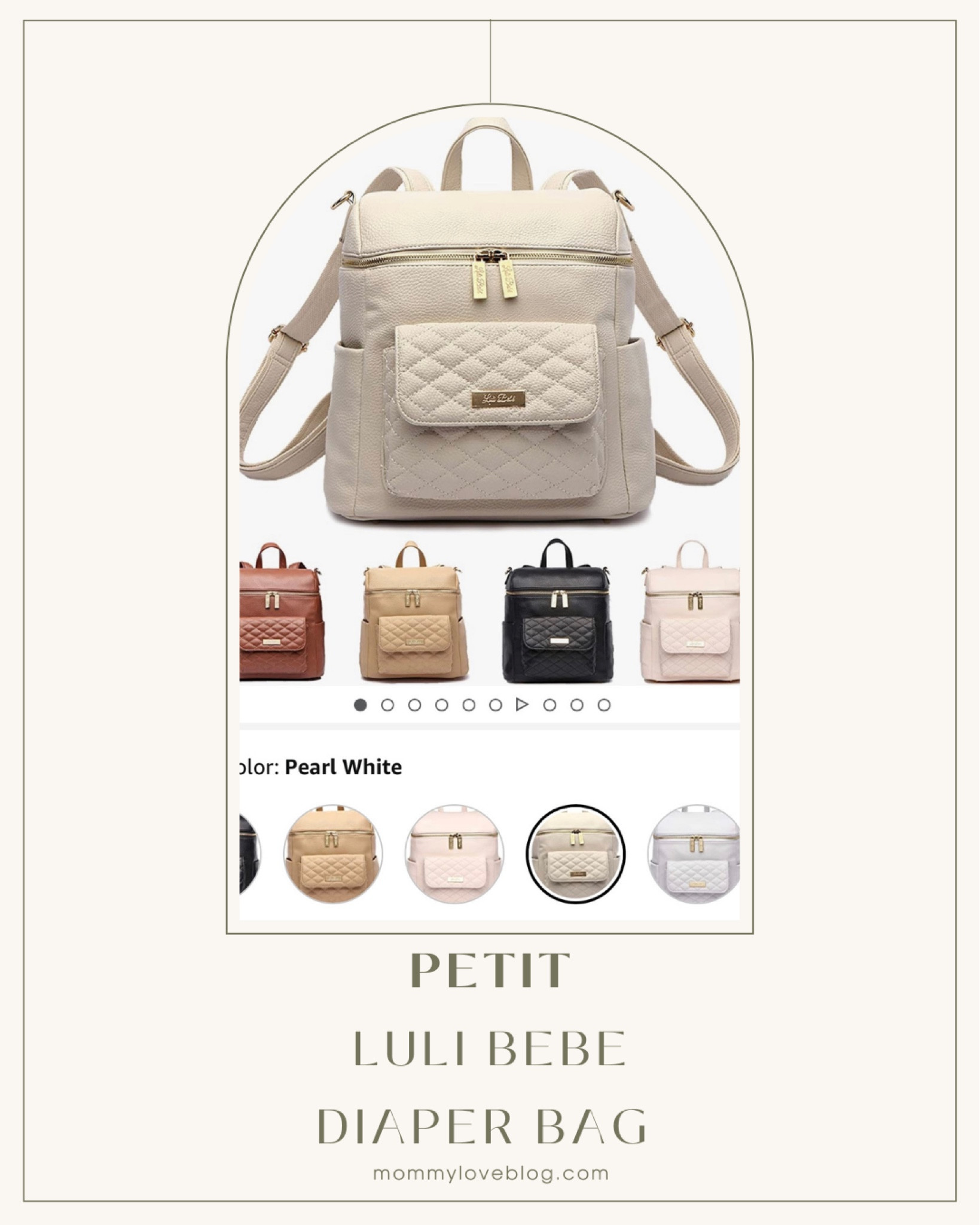 My current diaper bag 💙 love it and check out all the different shade of colors it comes in. I have the Petit in Pearl white. Save with my referral code 35% off!! Check out my blog ➡️mommyloveblog.com

#LTKbaby #LTKitbag #LTKbump