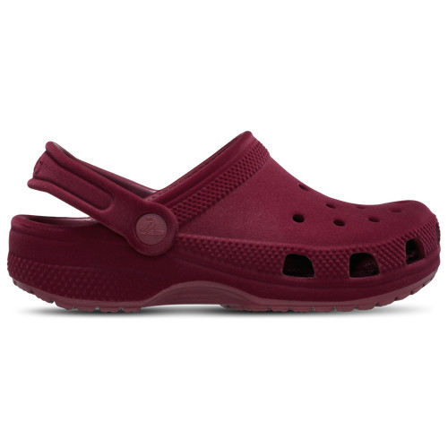 Girls Crocs Crocs Classic Clogs Velvet - Girls' Toddler Shoe Beetroot Size 09.0 | Kids Foot Locker (US)