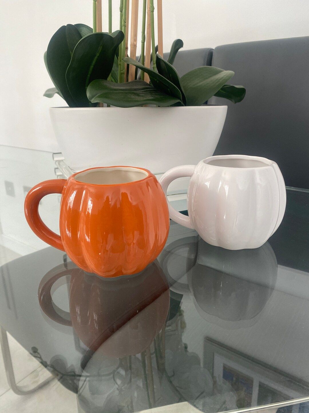Pumpkin mug, pumpkin glass, pumpkin halloween glass, hot chocolate mug, Halloween home decor, nov... | Etsy (US)