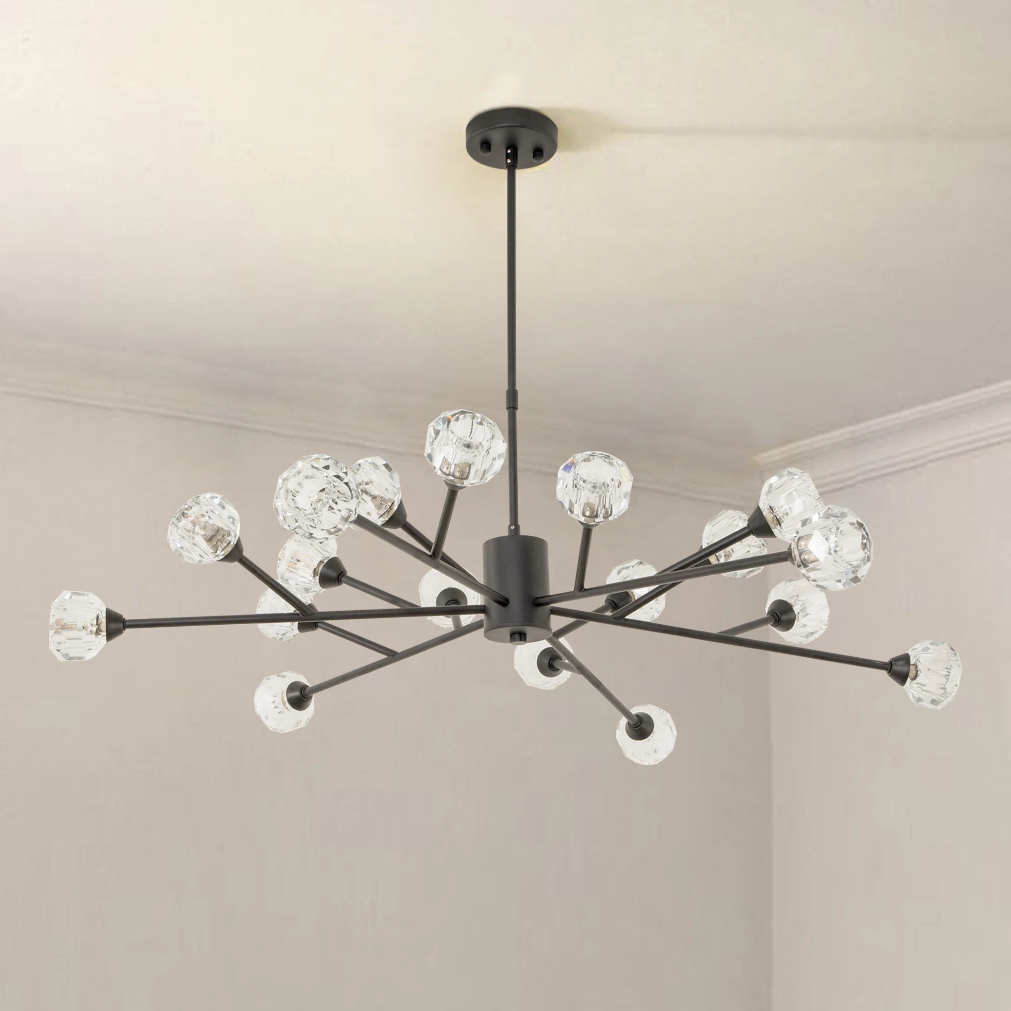 Croyd 18 - Light Dimmable Sputnik Modern Linear Chandelier | Wayfair North America
