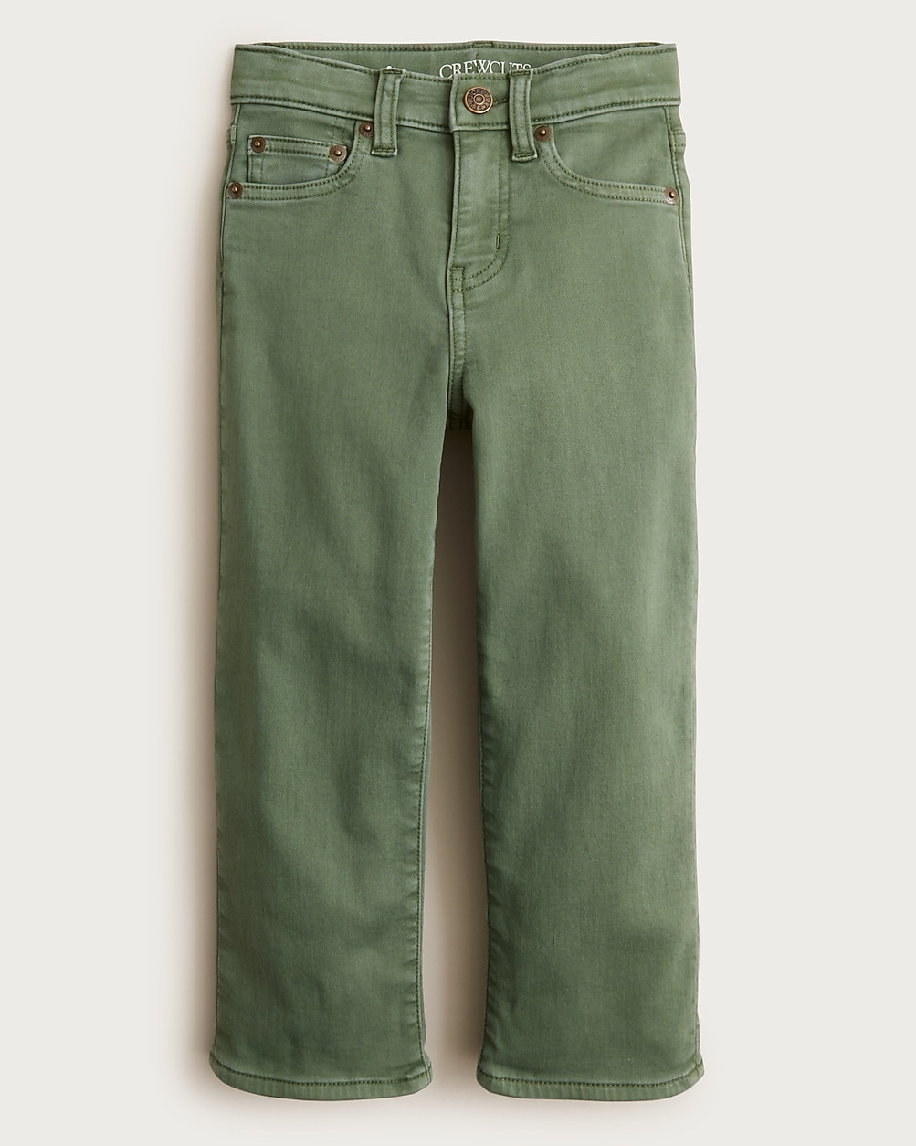 Kids' Straight-fit garment-dyed stretch jean | J. Crew US