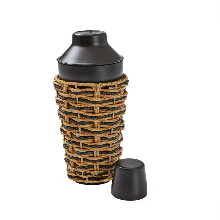 Better Homes & Gardens -Cocktail Shaker Black & Rattan | Walmart (US)