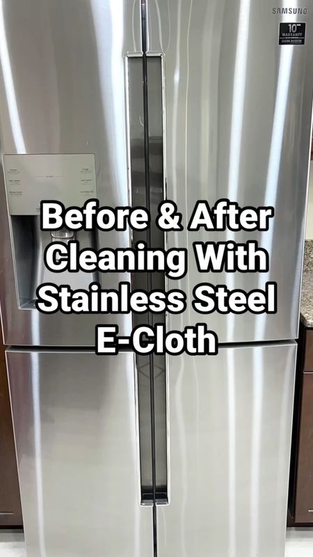 Before & After Cleaning With Stainless Steel E-Cloth! You just add water and clean with the cloth for an amazing streak-free finish! 

It’s so easy to use. There are no chemicals in the cloth and you only use water, so it’s much cleaner for health. Plus, it’s good for the environment. 

Amazon find, favorite finds, home fav, cleaning hack, cleaning tip, tips and tricks, hacks

#LTKhome #LTKunder50 #LTKHoliday