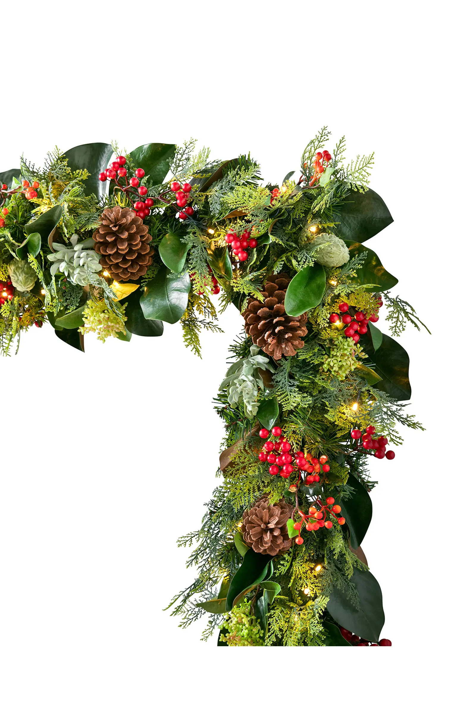 Balsam Hill Magnolia Ridge Artificial LED Light Outdoor Garland | Nordstrom | Nordstrom