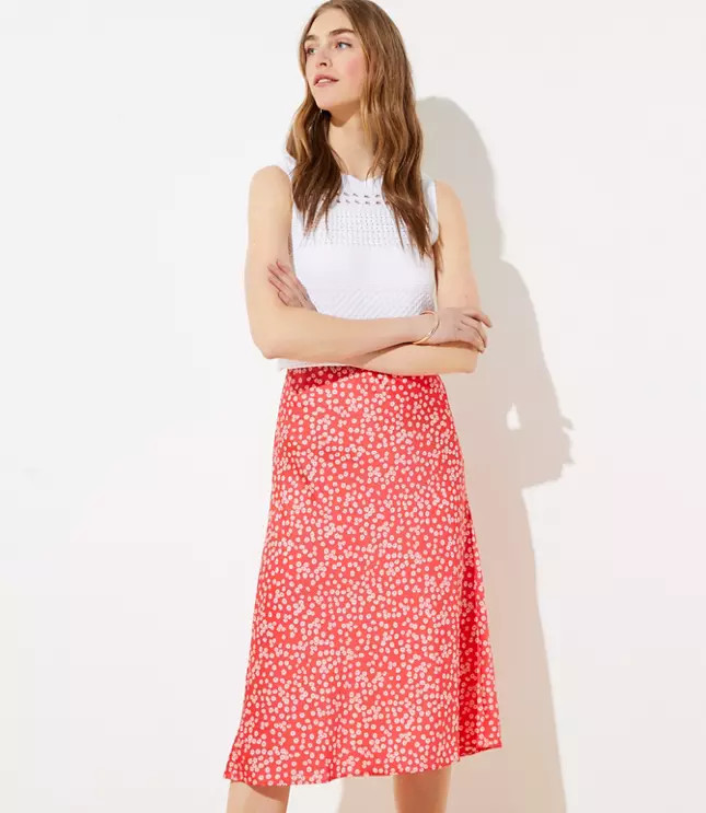 Daisy Midi Skirt | LOFT