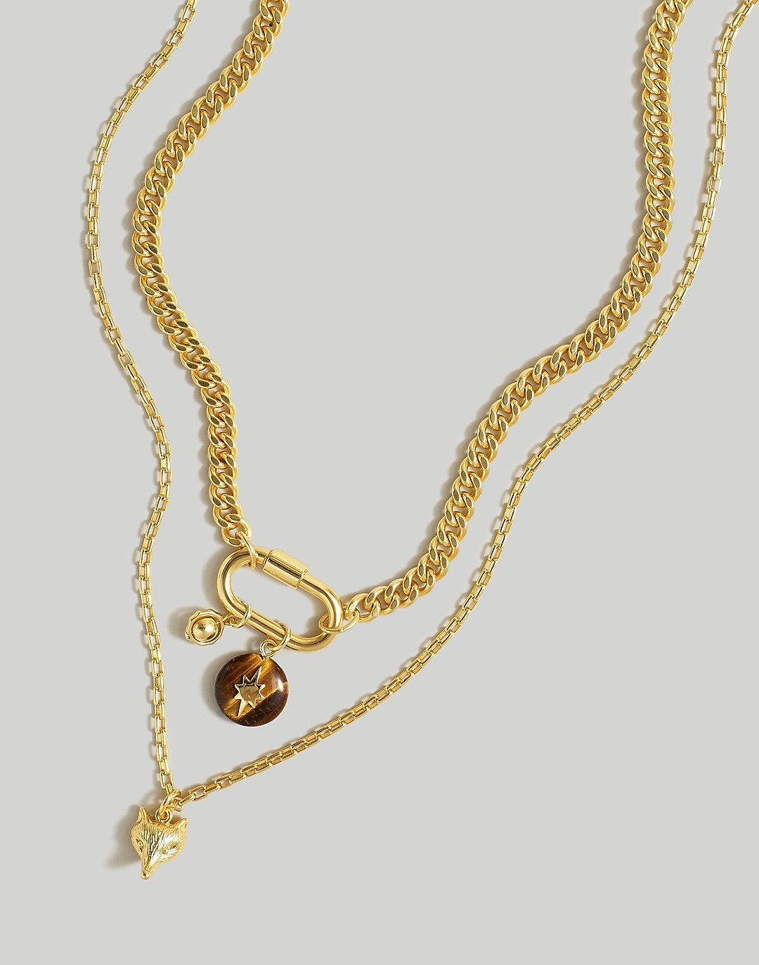 Two-Pack Carabiner Necklace Set | Madewell