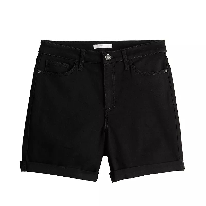 Women's LC Lauren Conrad Rolled Cuff Jean Shorts | Kohl's