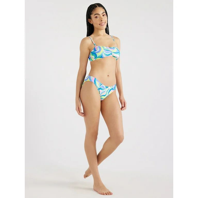 No Boundaries Juniors’ Swirl Bralette Bikini Top, Sizes XS-XXL | Walmart (US)
