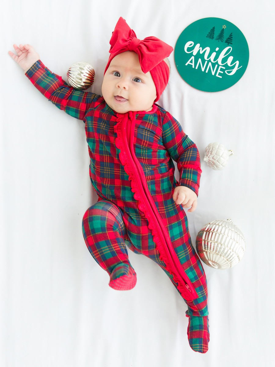 Ruffle One Piece Footie Pajamas | RuffleButts / RuggedButts