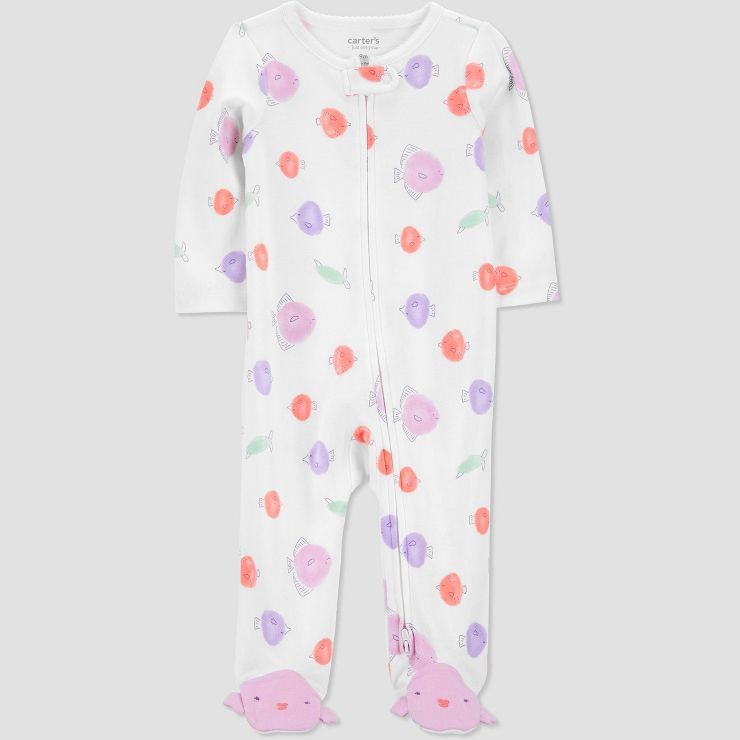 Carter's Just One You®️ Baby Girls' Sea Footed Pajama - Lilac Purple | Target