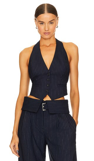 Woodson Vest in Navy | Revolve Clothing (Global)