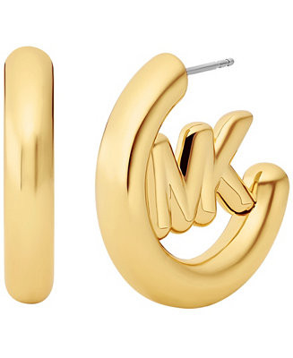 Michael Kors Logo Hoop Earrings - Macy's | Macy's