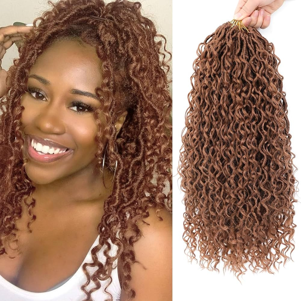 8 Packs Goddess Faux Locs Crochet Hair for Black Women, Goddess Locs Crochet Hair, Boho Style Loc... | Amazon (US)