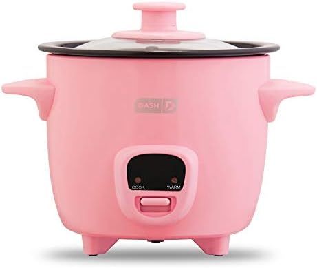 Dash Mini Rice Cooker Steamer with Removable Nonstick Pot, Keep Warm Function & Recipe Guide, 2 cups | Amazon (US)