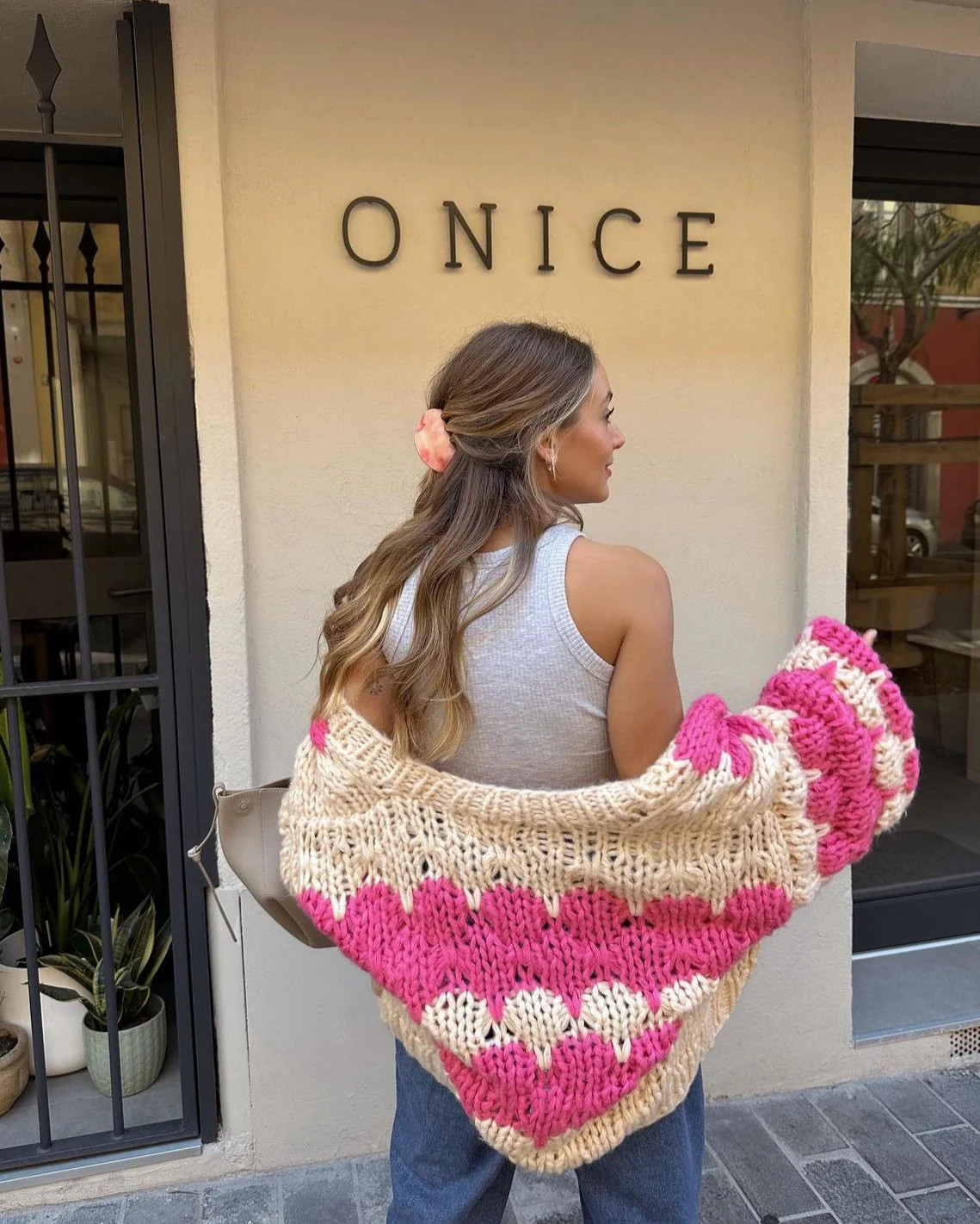 Pink Hugs & Kisses Cardigan Cardigan | Kiwi and Co