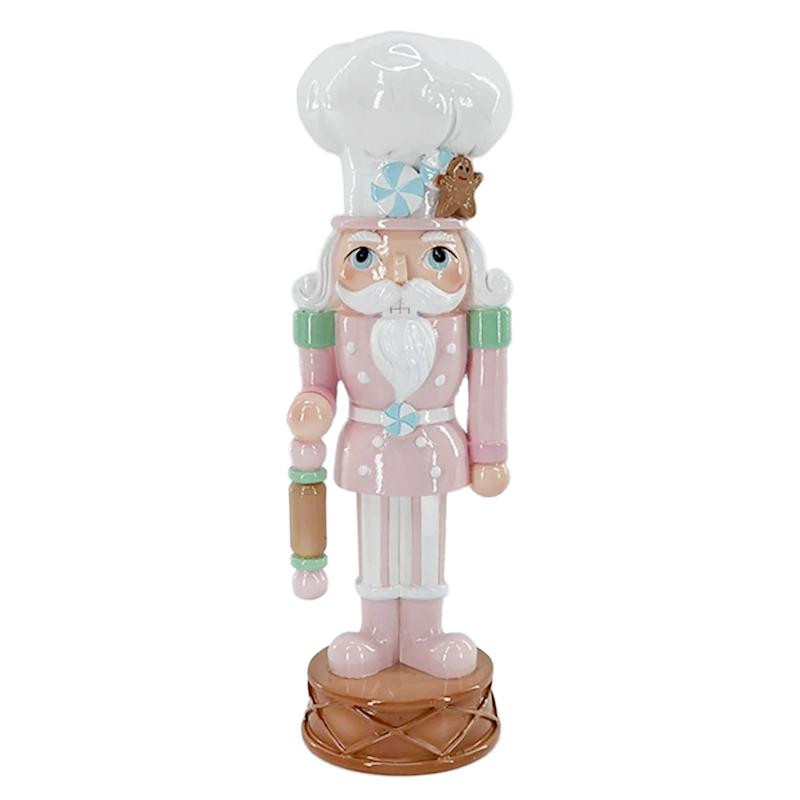 Mrs. Claus' Bakery Pastel Chef Nutcracker, 10" | At Home