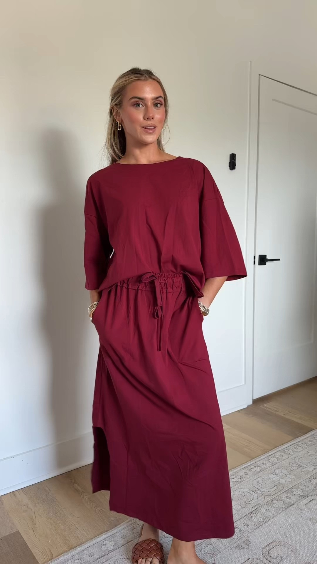 Amazon size small Tankaneo Womens 2 Piece Skirt Sets Oversized 3/4 Sleeve Top and Maxi Skirt Fall Matching Outfits Travel Vacation Set

#LTKootd #LTKSaleAlert #LTKSeasonal