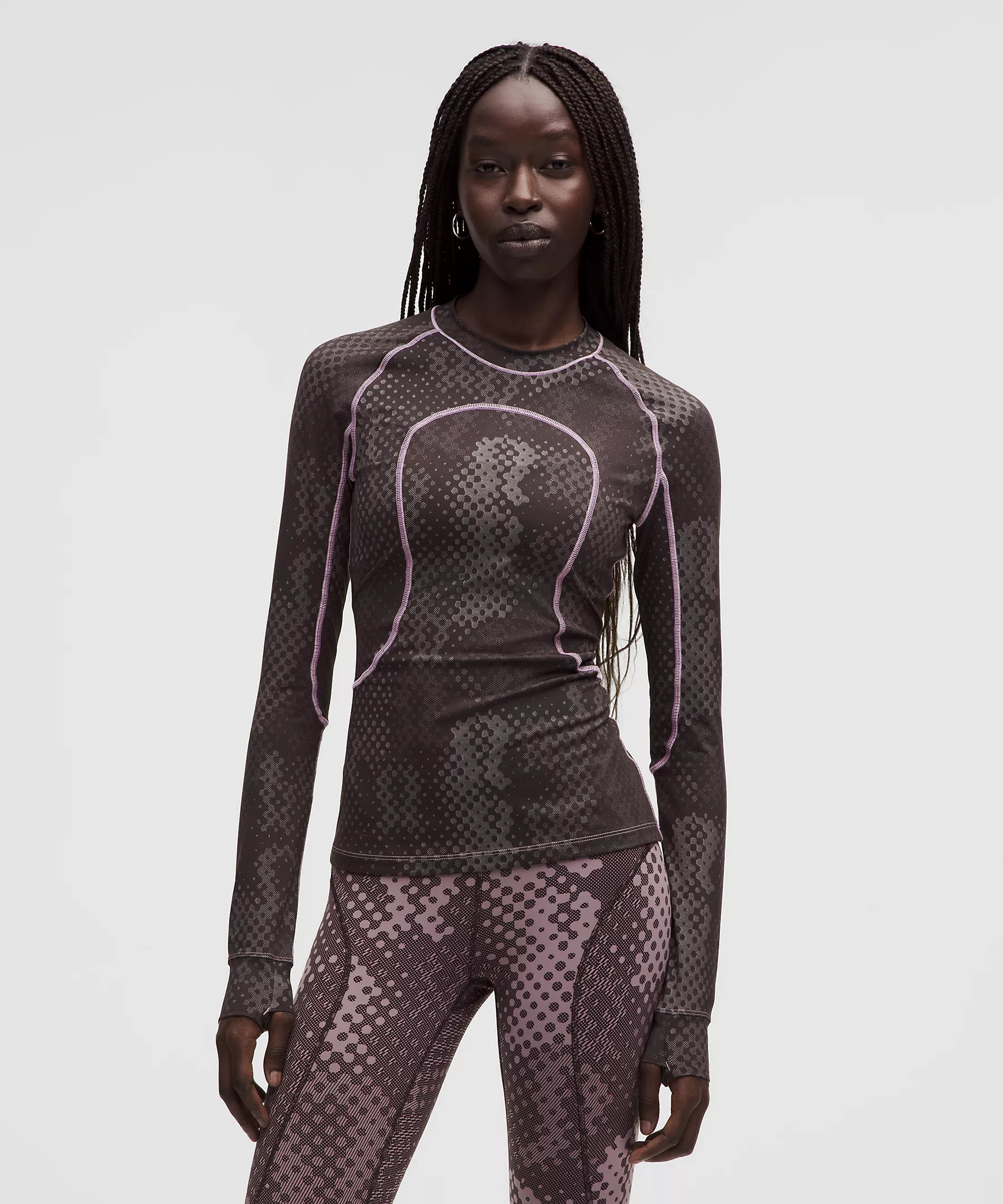 Women's Jacquard Tight-Fit Long-Sleeve Shirt *SLNSH Collection | Women's Long Sleeve Shirts | lul... | Lululemon (US)