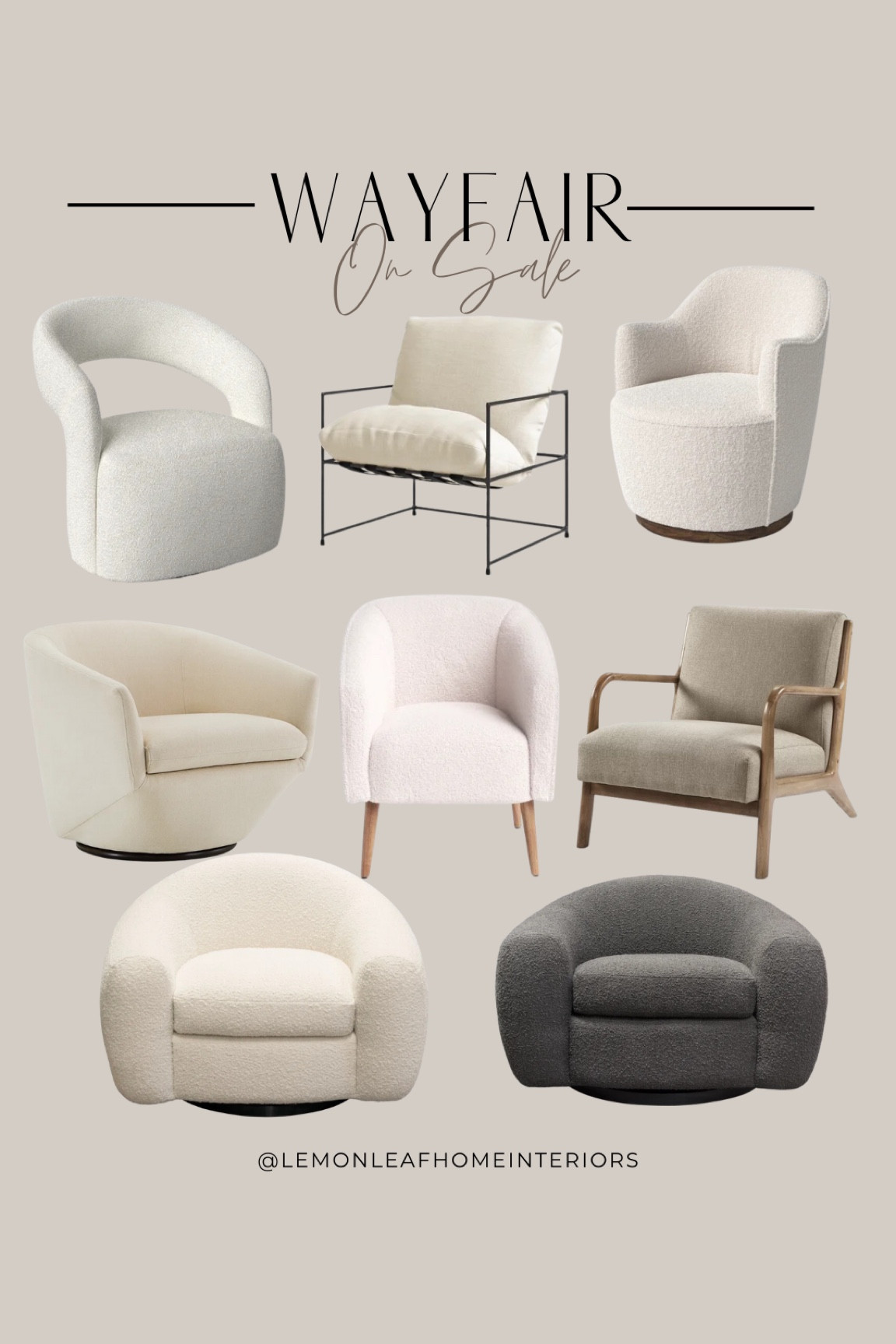 Wayfair president’s day sale
Armchairs, swivel chair, sling chairs, accent chair 


#LTKsalealert #LTKhome #LTKstyletip