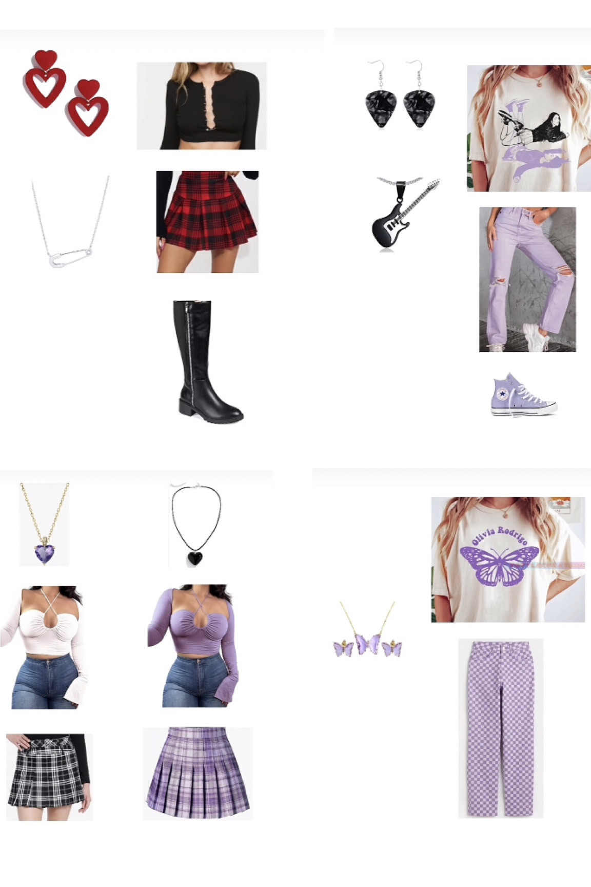 Outfit inspiration for Olivia rodrigos tour!🎶✨ #oliviarodrigoconcertoutfit #oliviarodrigotouroutfit #concertoutfitideas #concertoutfitinspo 