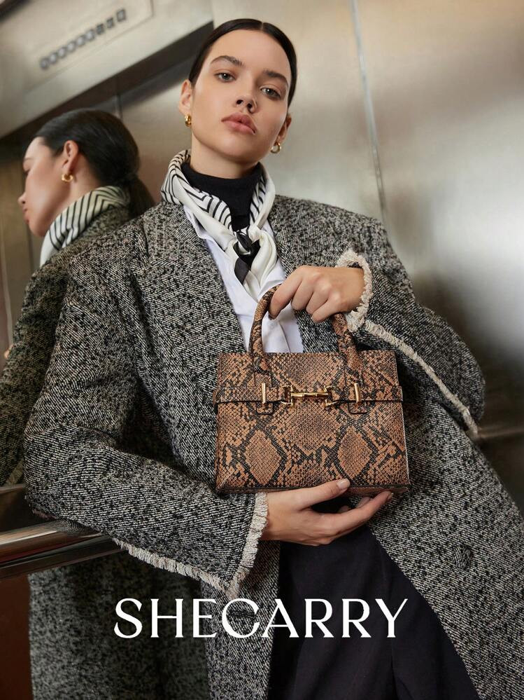 SHECARRY 1pc Square-Shaped Fashionable Handbag, Suitable For Women's Daily Commute | SHEIN