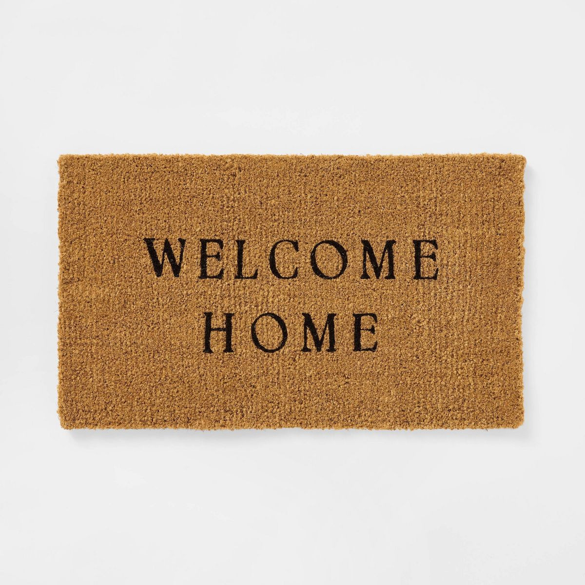 1'6"x2'6" 'Welcome Home' Outdoor Coir Doormat Black - Threshold™ designed with Studio McGee | Target