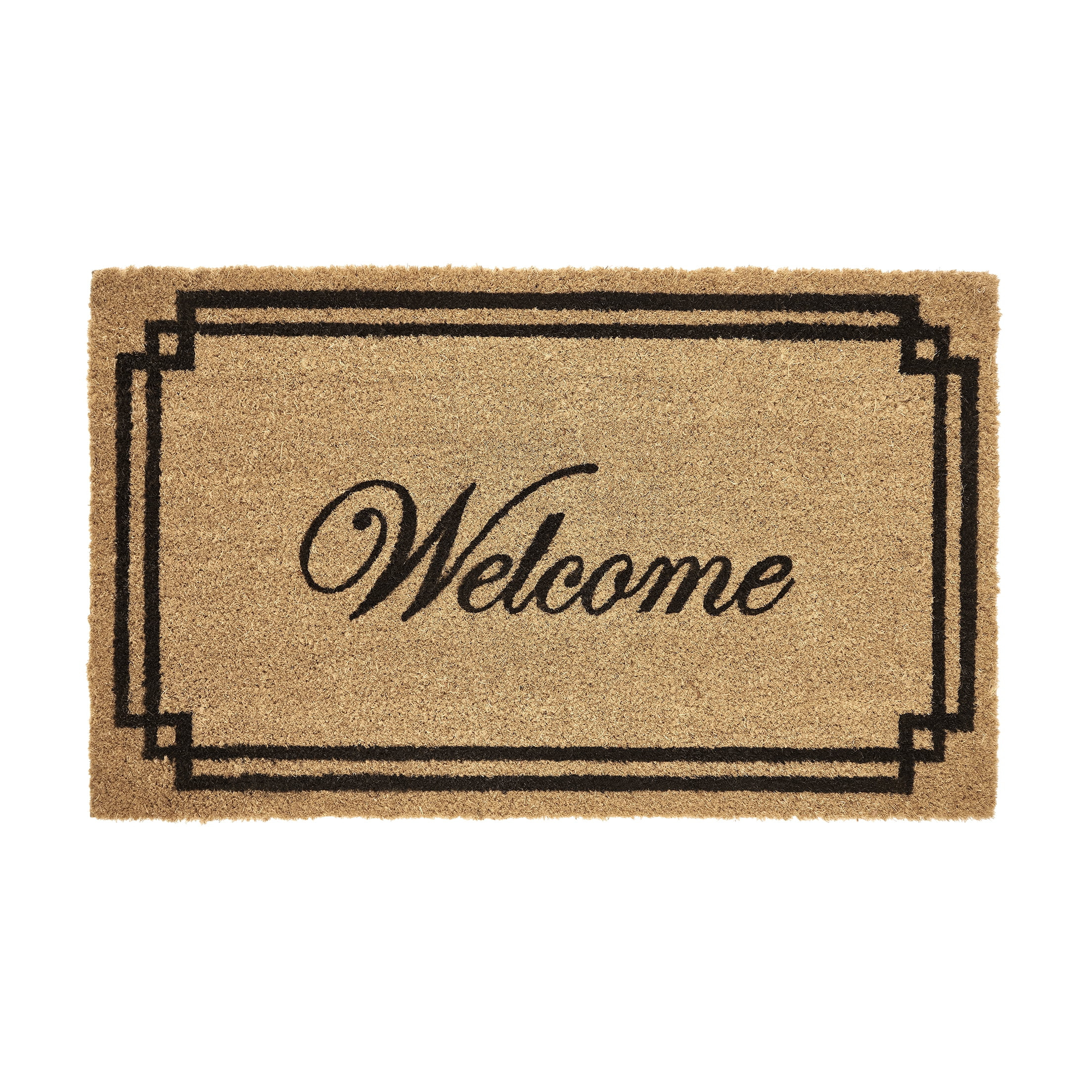 My Texas House Welcome with Black Border Outdoor Coir Doormat, 18" x 30" | Walmart (US)
