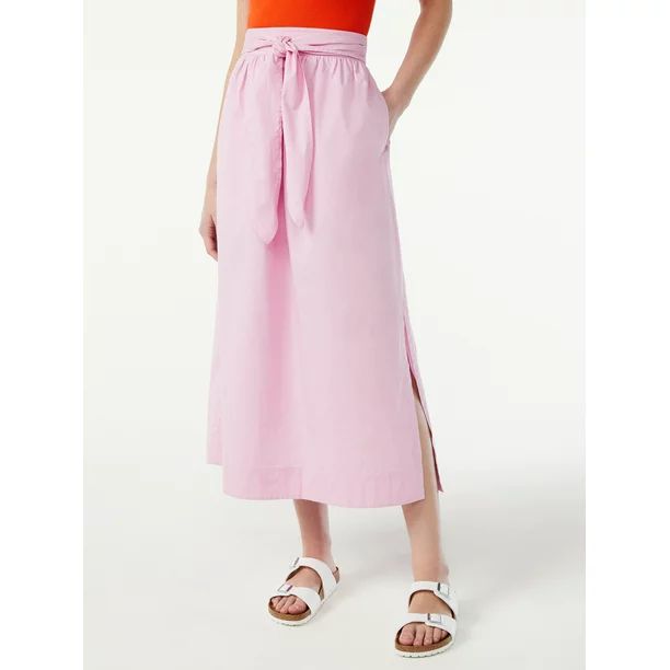 Free Assembly Women's Gathered Pull On Maxi Skirt - Walmart.com | Walmart (US)