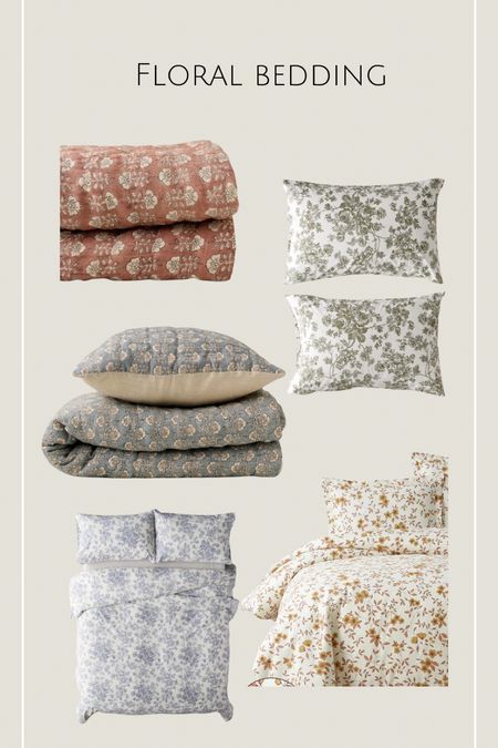 Get ready for spring with fresh bedding!  
Simple bedroom refresh by adding in some new floral patterns and styles.

#LTKSpringSale #LTKhome #LTKfamily