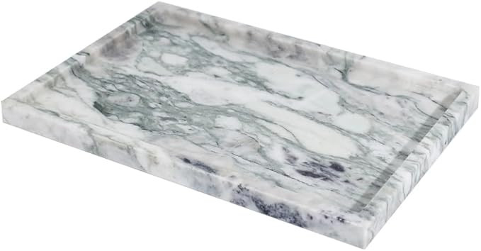 100% Natural Marble Serving Tray Luxury Calaccata Viola Marble Storage Tray for Home Decor Stone ... | Amazon (US)