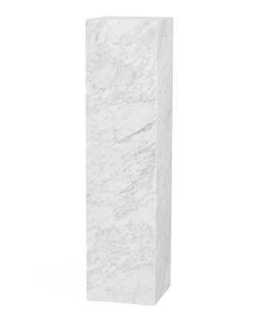 12X12X47 Large Marble Column Pedestal Table | TJ Maxx