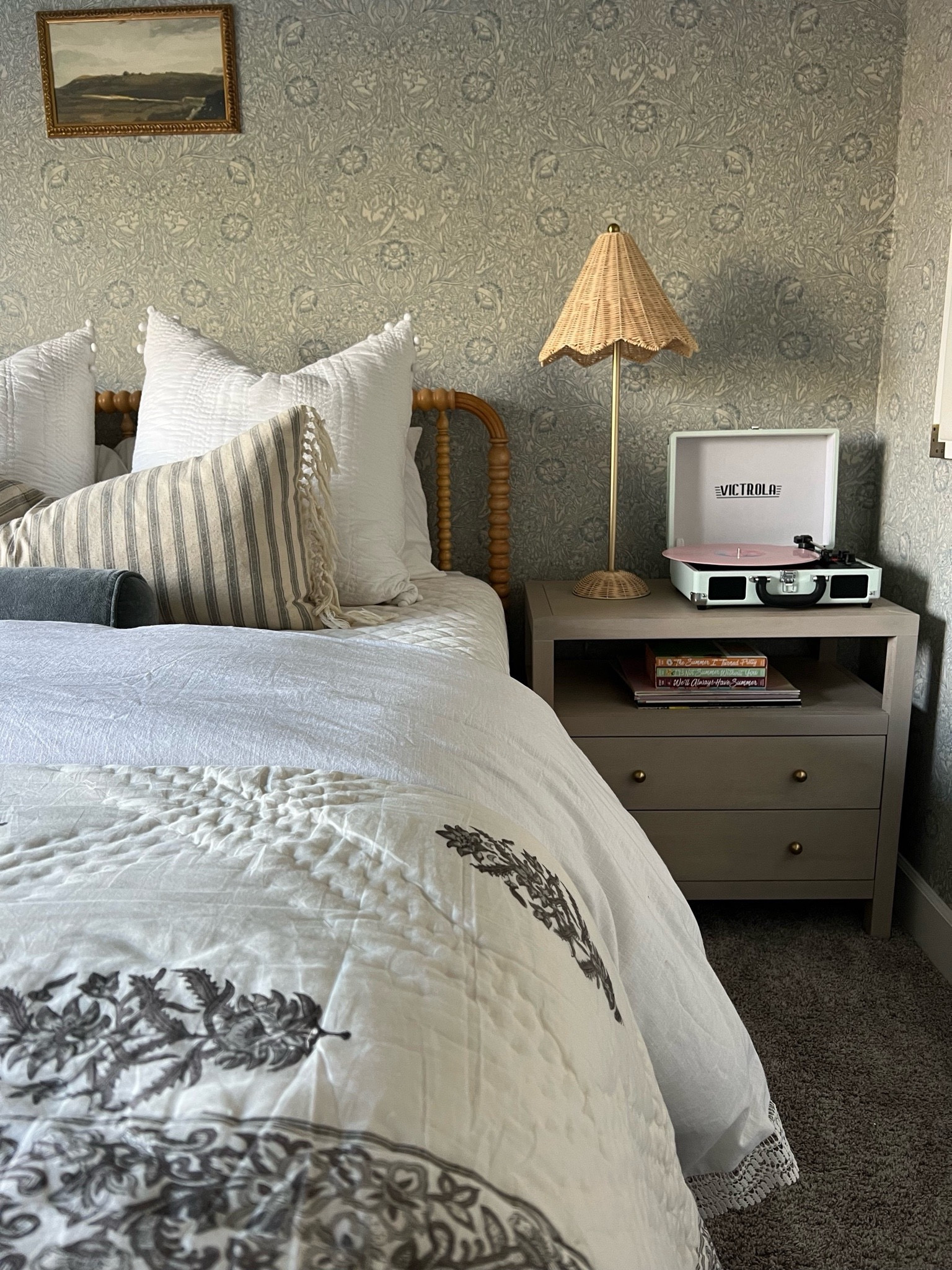 Hazel’s bedroom is one of my favorites! All the texture, pattern, and details are so good! I always get questions about her rattan lamps, and unfortunately these exact ones are sold out but I found two identical options (a save and a splurge) both linked below!!

#LTKhome #LTKstyletip #LTKkids