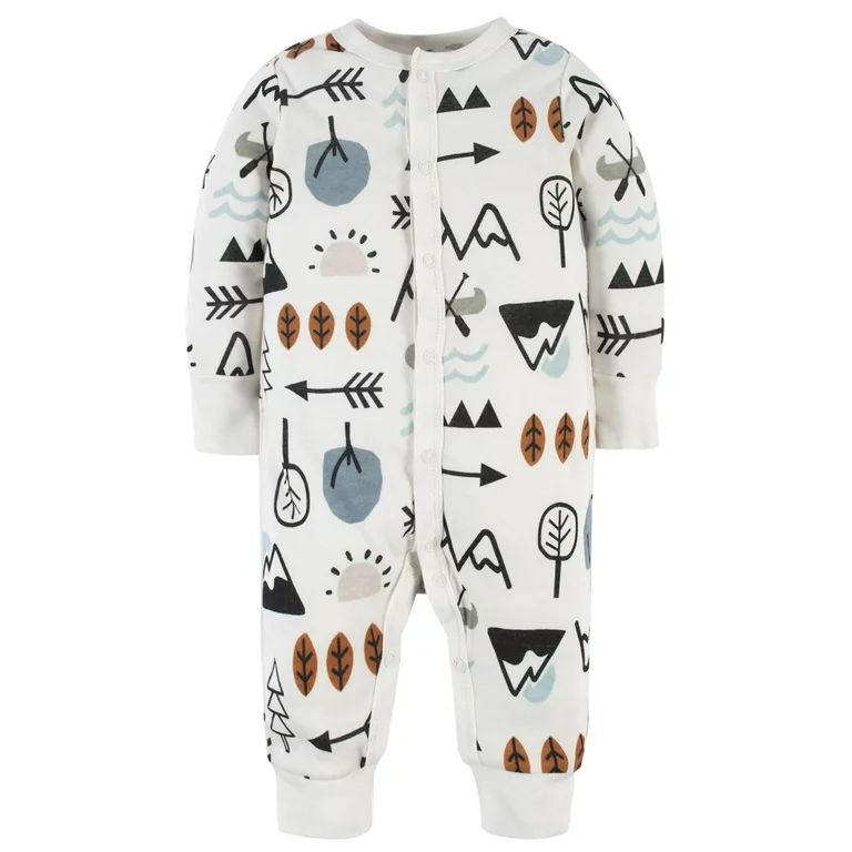 Modern Moments by Gerber Baby Boy Coverall With Mitten Cuffs, Newborn - 0/3 Months | Walmart (US)