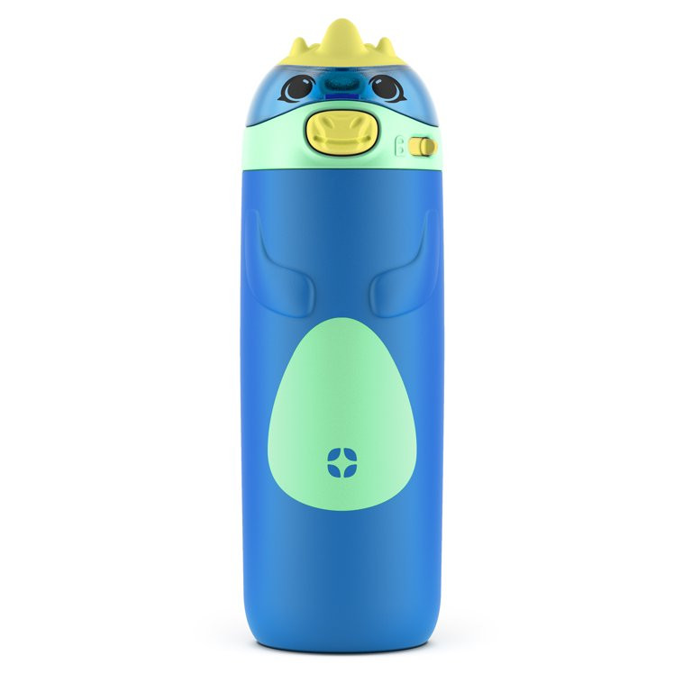 Ello Ellies 14oz Stainless Steel Water Bottle with Dino Lid | Walmart (US)