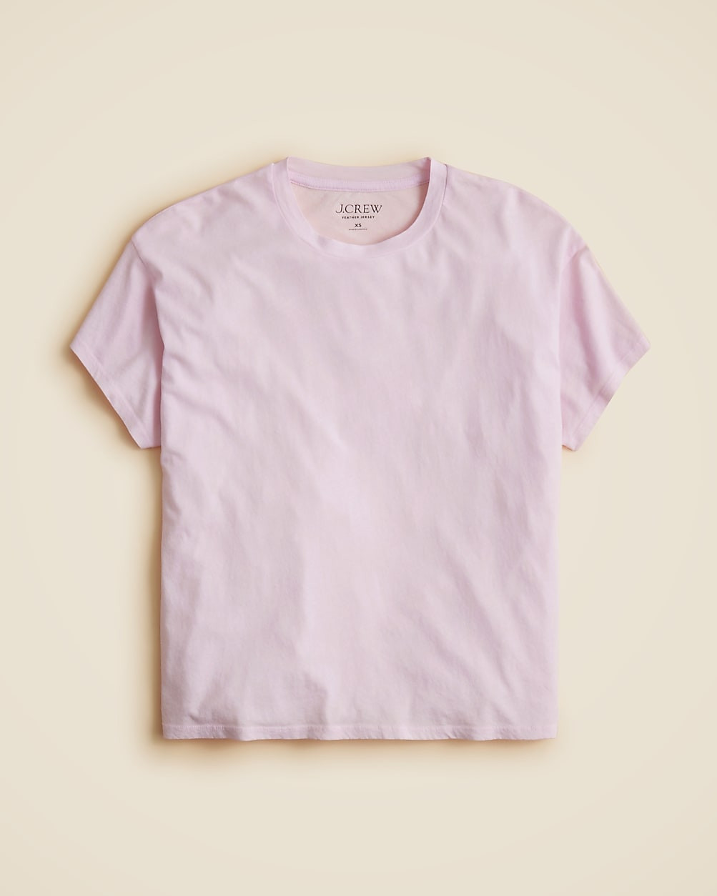 Feather jersey cropped T-shirt | J. Crew US