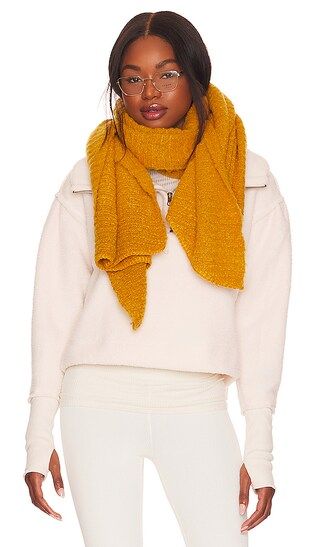 Ripple Recycled Blend Blanket Scarf in Goldrod | Revolve Clothing (Global)