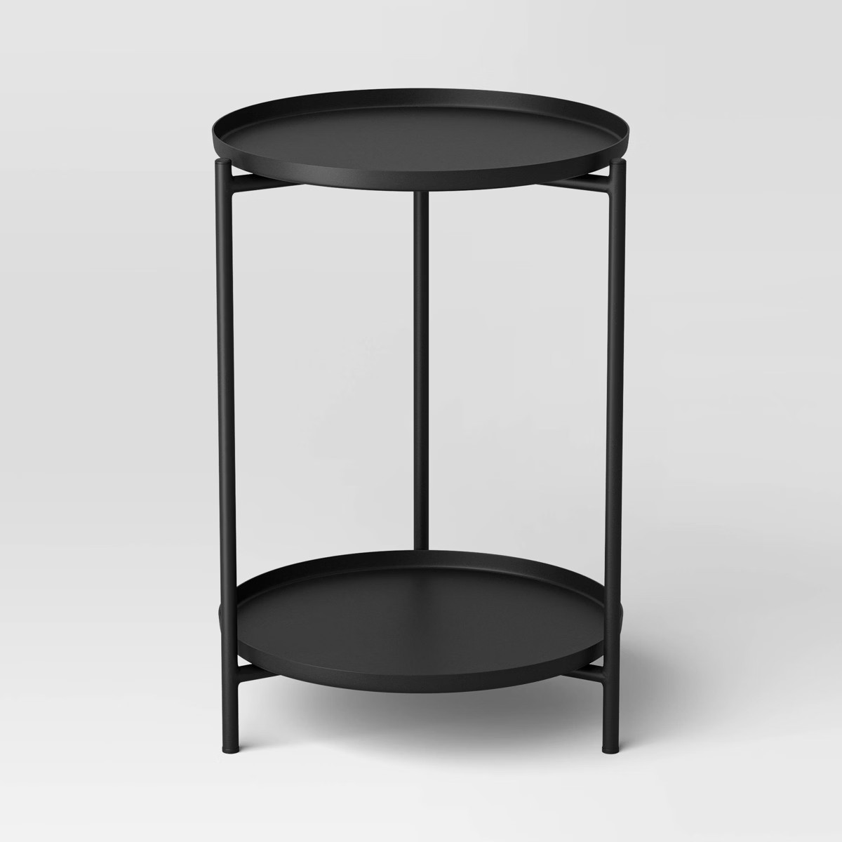 Metal End Table with Shelf Black - Room Essentials™ | Target
