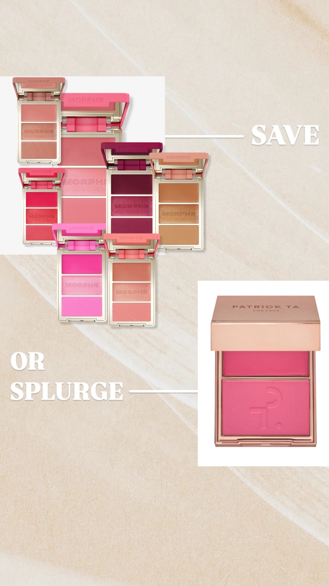 Save or splurge? Patrick Ta duo or Morphe trio! Cream and powders in both! Look how many Morphe color options.

#LTKFindsUnder50 #LTKBeauty #LTKStyleTip